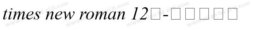 times new roman 12号字体转换